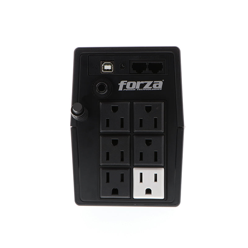 UPS interactiva Forza SL-601UL, 600VA / 360W, 6 tomas, LCD táctil