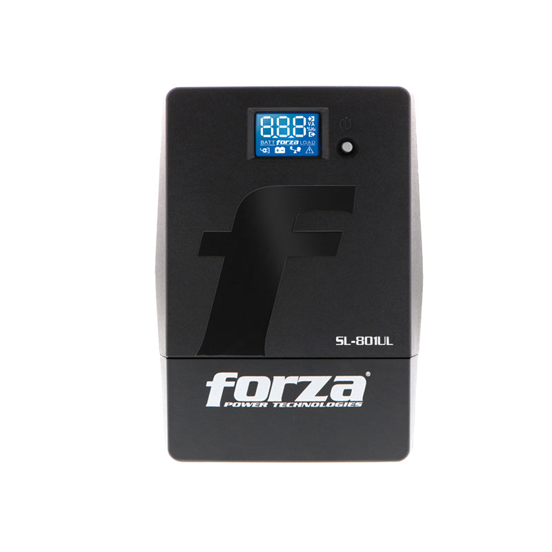 UPS interactiva Forza SL-801UL, 800VA / 480W, 6 tomas, LCD táctil