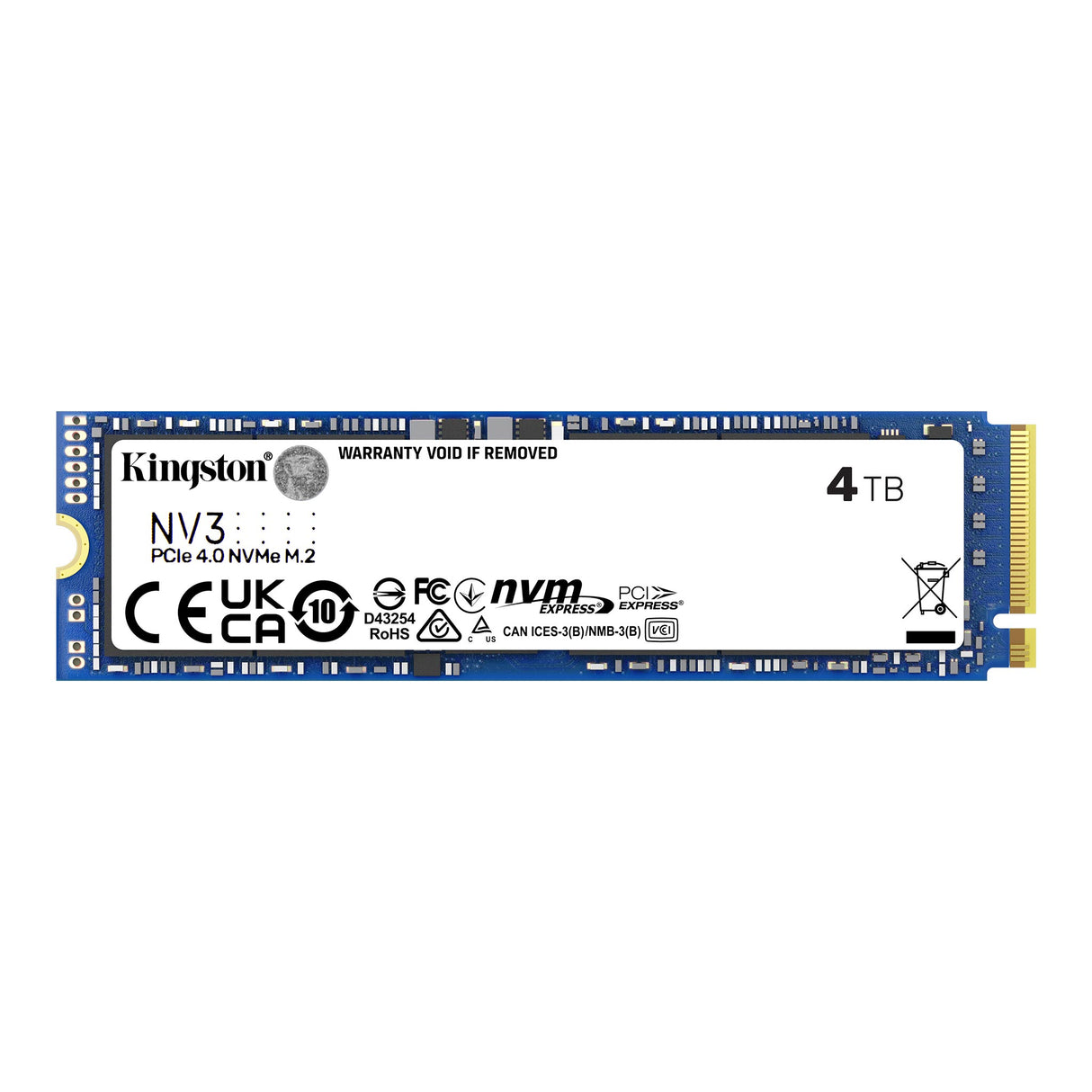Kingston NV3 – SSD Interno 4TB M.2 2280 NVMe (SNV3S/4000G)
