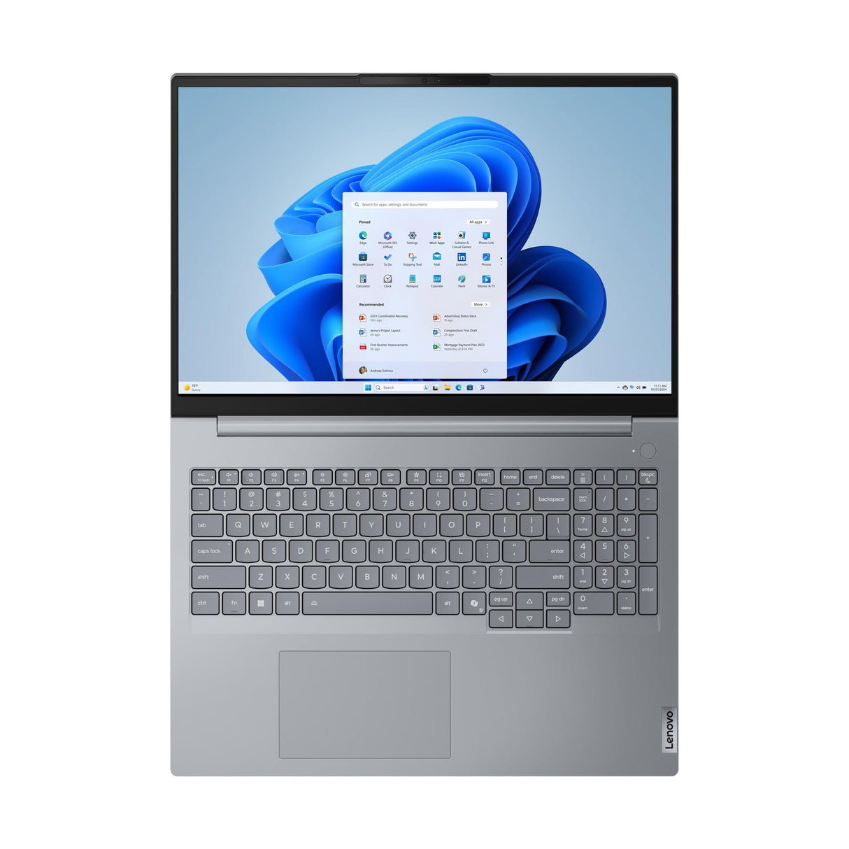 Laptop Lenovo ThinkBook 16 Gen 8 | Intel Core i7-240H, 16GB RAM, 512GB SSD, Windows 11 Pro