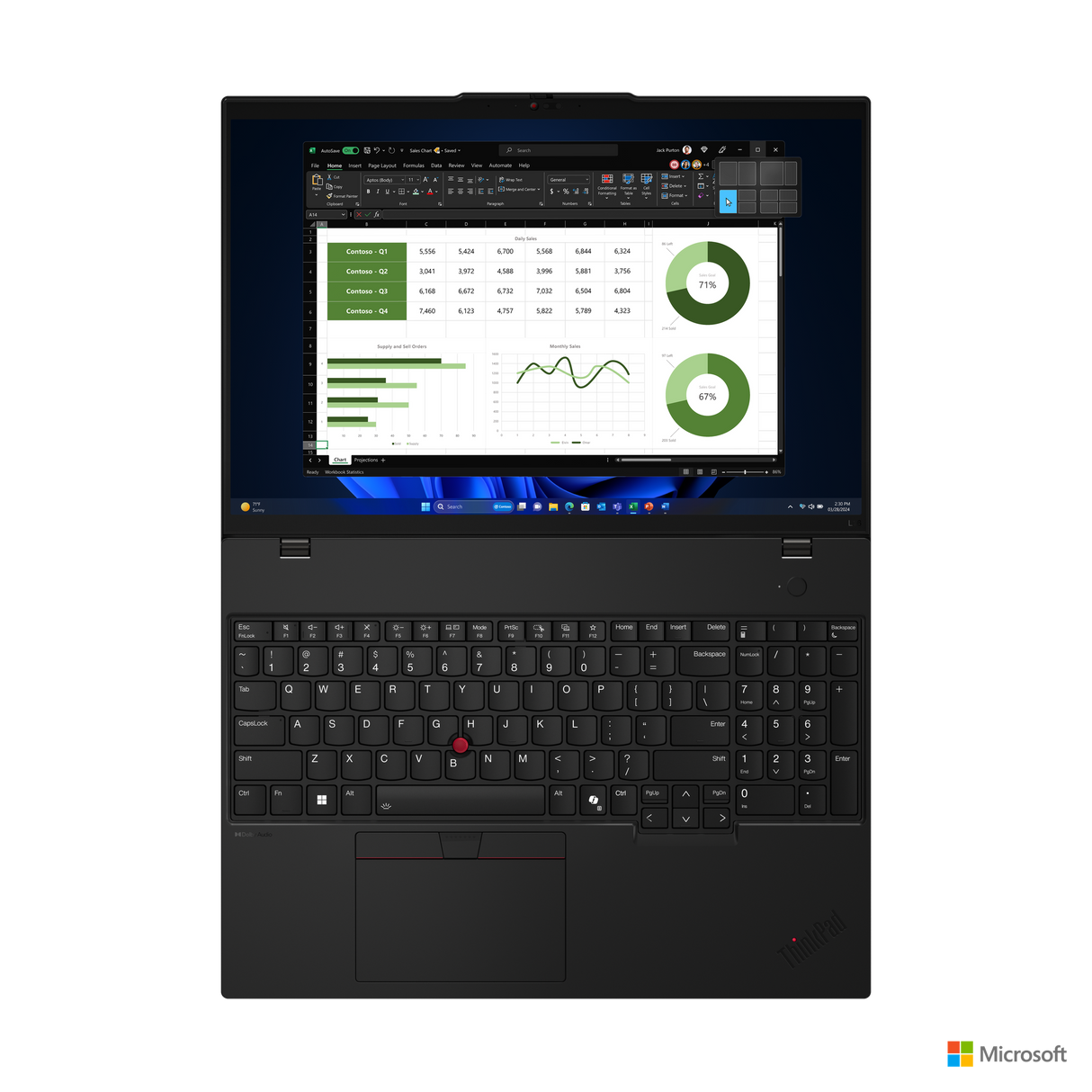 Laptop Lenovo ThinkPad L16 Gen 1 | Intel Core Ultra 7, 16GB RAM, 512GB SSD, Windows 11 Pro