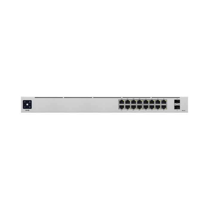 Switch Gestionado UniFi USW-16-POE 16 Puertos Gigabit 8 PoE+ 2 SFP