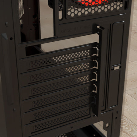 Mid Torre ATX Gaming Series PHOBOS Xtech Negra, ventana acrílica, sin PSU