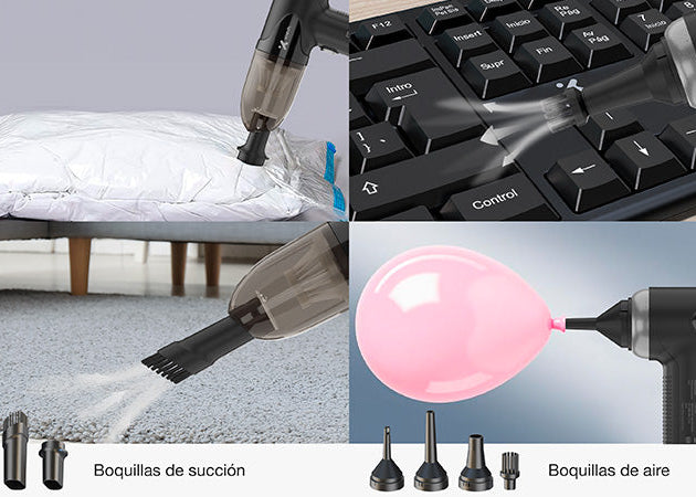 Aspiradora y sopladora de aire inalámbrica 2 en 1 – Xtech BlitzAir XTA‑811 – Motor sin escobillas 60,000 RPM