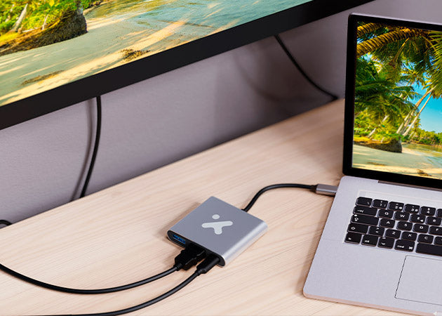 Adaptador multipuerto 3 en 1 USB‑C – Xtech XTC‑566