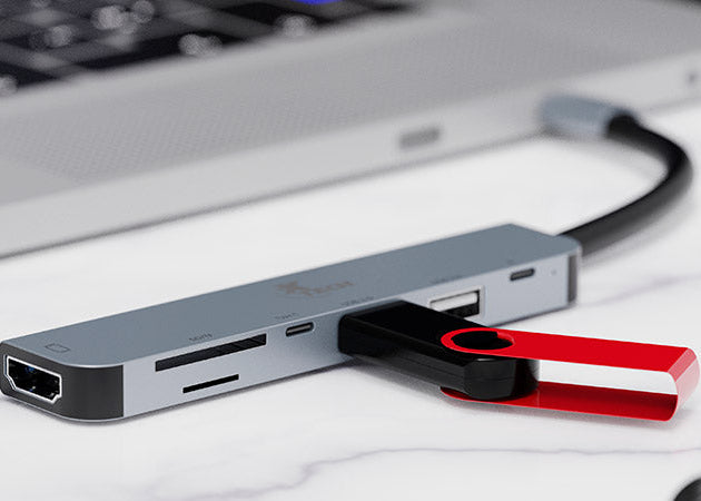 Hub USB-C 7 en 1 Xtech XTC-571 – Adaptador Multipuerto