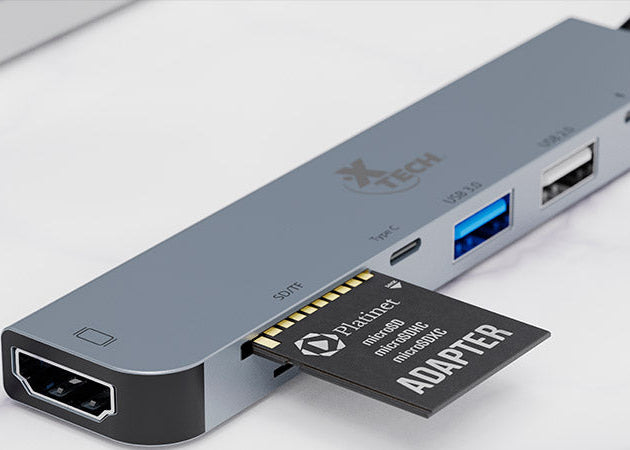 Hub USB-C 7 en 1 Xtech XTC-571 – Adaptador Multipuerto
