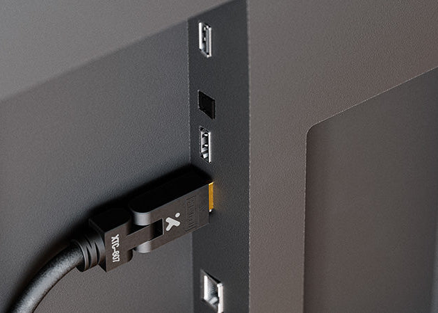 Cable HDMI Xtech XTC‑607 – Macho a Macho – Conectores giratorios 180° – 1.8 m – 4K UHD – Negro