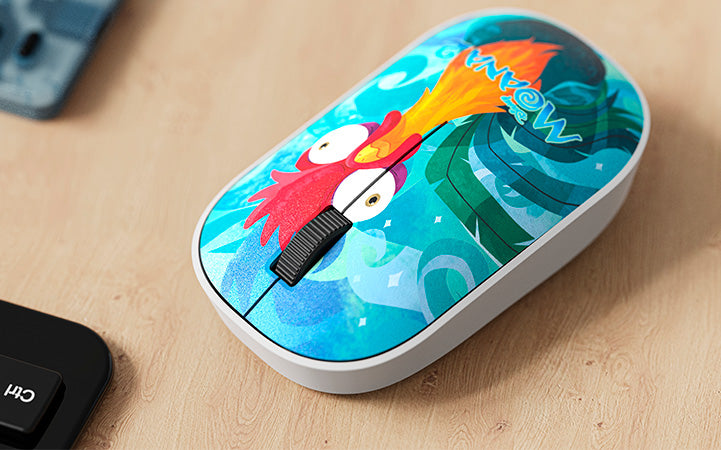 Kit Mouse Inalámbrico + Alfombrilla Disney Moana 2 Xtech XTM-DKT4MO – 2.4GHz / Gel ergonómico