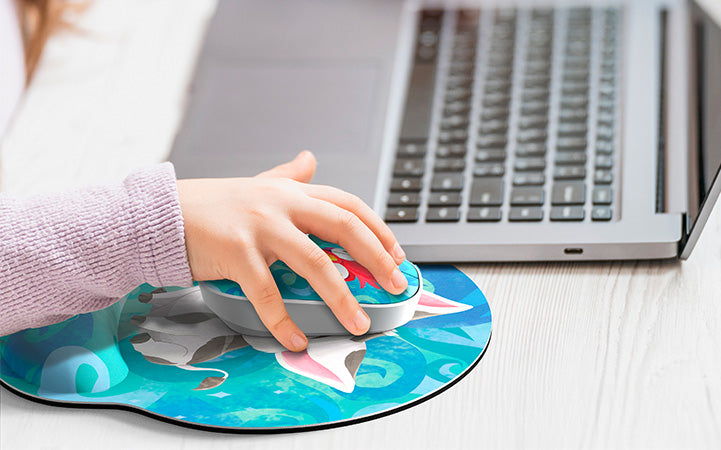 Kit Mouse Inalámbrico + Alfombrilla Disney Moana 2 Xtech XTM-DKT4MO – 2.4GHz / Gel ergonómico