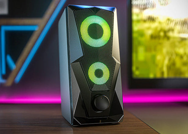 Altavoces Gaming Xtech FireShot XTS-131 – 2.0, 6W, LED, Negros