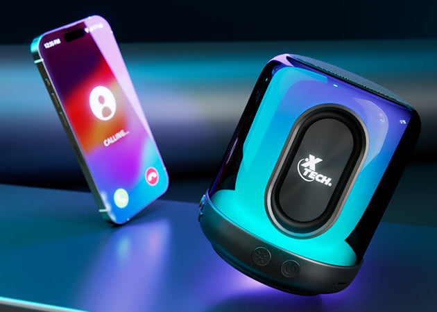 Altavoces Inalámbricos BT 5W TWS Xtech XTS-617 – Negros con Luces