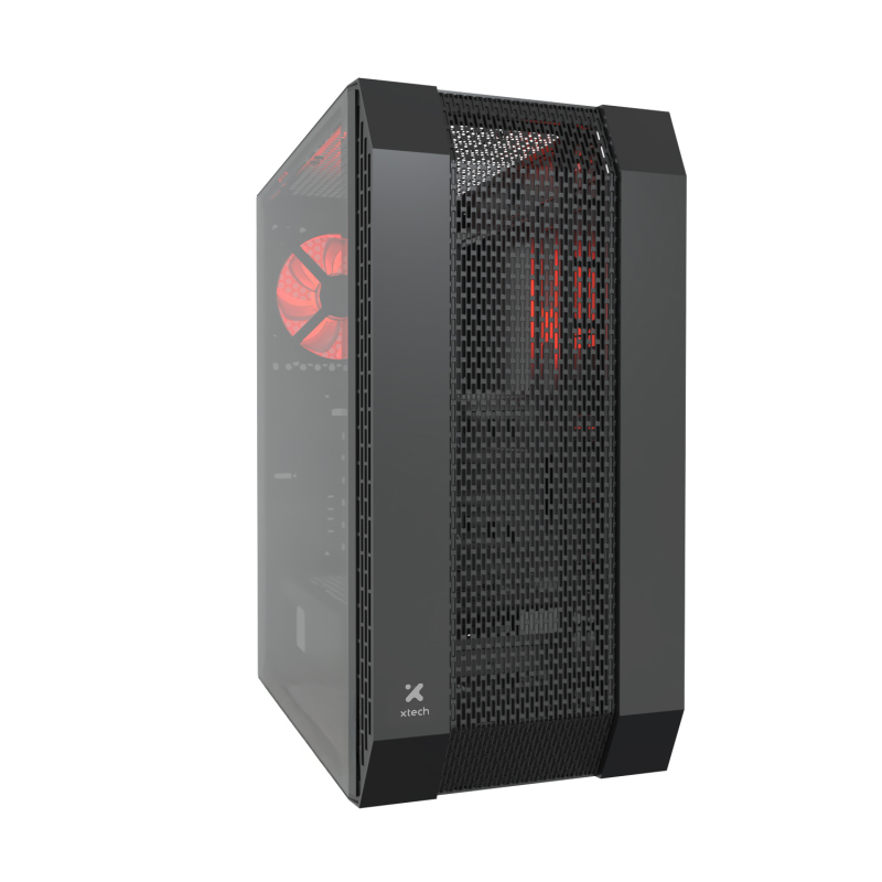 Torre Gaming Xtech XT-GMR3 – ATX/MicroATX, Negra con Ventana Acrílica
