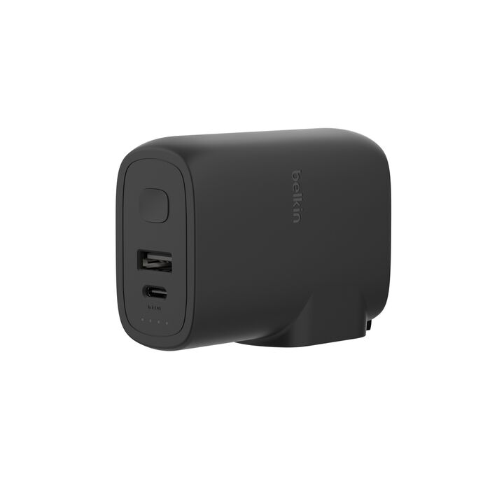 Batería Externa Híbrida Belkin 5K 25WPD + Cargador de Pared 12W (BPZ003dqBK)