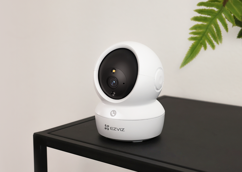 Mini cámara de vigilancia inteligente EZVIZ H6c Pro 3K – Wi‑Fi – Paneo e inclinación – Audio bidireccional – Botón de llamada