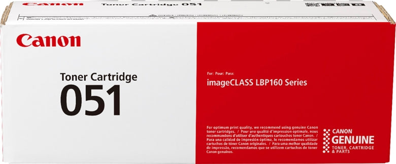 Cartucho de Tóner Negro – Canon 051 – Original – 2168C001AA