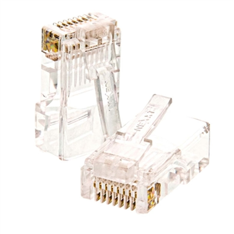 Conector Modular RJ45 Cat5e Nexxt Solutions Infrastructure – AW102NXT02 – 50µ – Bolsa 100 unidades