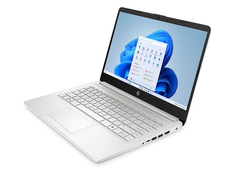 Laptop HP 14-dq6000la – 14" HD / Intel N150 / 4 GB RAM / 128 GB SSD / Windows 11 Home / Plateado natural