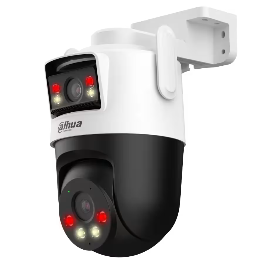 Cámara Dahua DH‑IPC‑P3DP‑3F‑PV‑0280B/0600B – 3+3MP – Doble Lente – Wi‑Fi – Pan/Tilt – IA Humano/Vehículo – Smart Dual Light – Exterior IP66