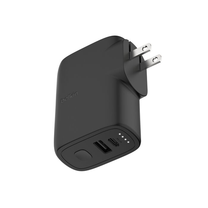 Batería Externa Híbrida Belkin 5K 25WPD + Cargador de Pared 12W (BPZ003dqBK)