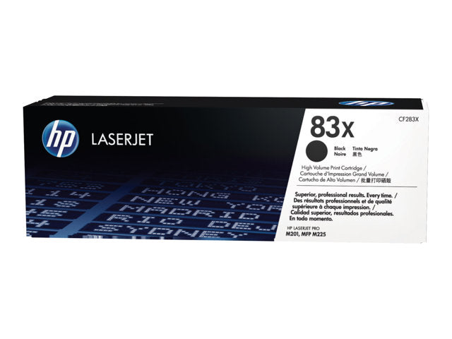Cartucho de Tóner HP 83X – Negro, Alto Rendimiento, Original, CF283X