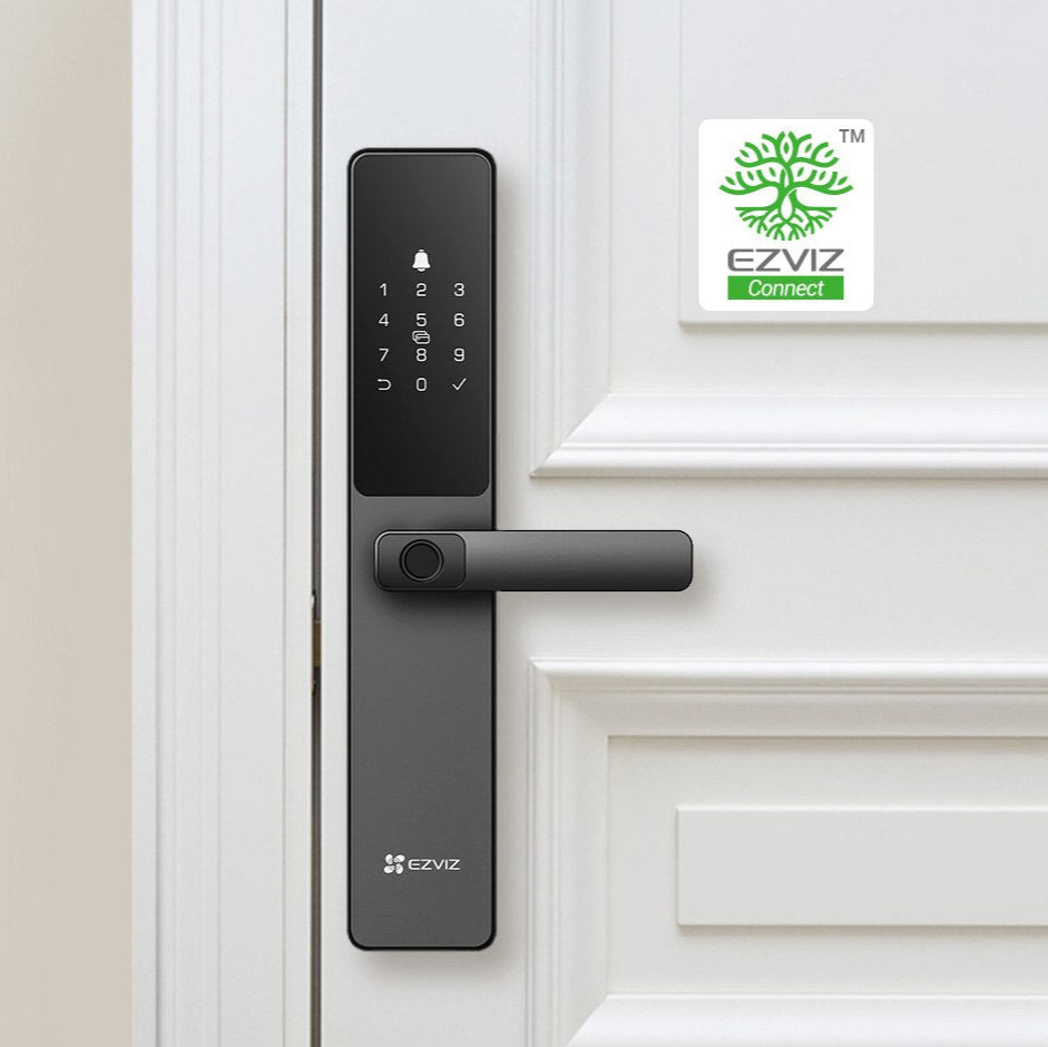 Cerradura Inteligente EZVIZ DL05 con Huella Dactilar – CS-DL05-R100-WBCP-GR(M)