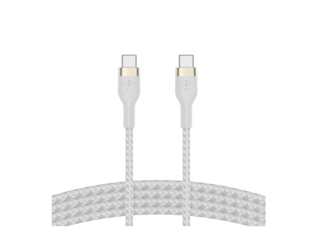 Cable USB-C a USB-C Belkin CAB011bt2MWH BoostCharge PRO Flex 2m Blanco