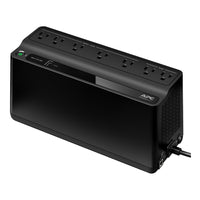 UPS APC Back-UPS BE600M1-LM, 600VA, 7 tomas, USB, montaje en suelo o pared