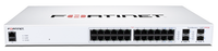 Conmutador Fortinet FortiSwitch 124F-FPOE – 24 Puertos Gigabit PoE+ + 4 SFP+, FS-124F-FPOE