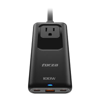 Cargador GaN Forza PS‑1100USBC – 100W – USB‑A + USB‑C – Negro