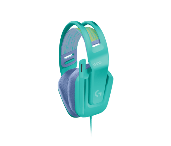 Auriculares Logitech G335 – Gaming Cableados, 3,5 mm, Certificado Discord, Color Menta