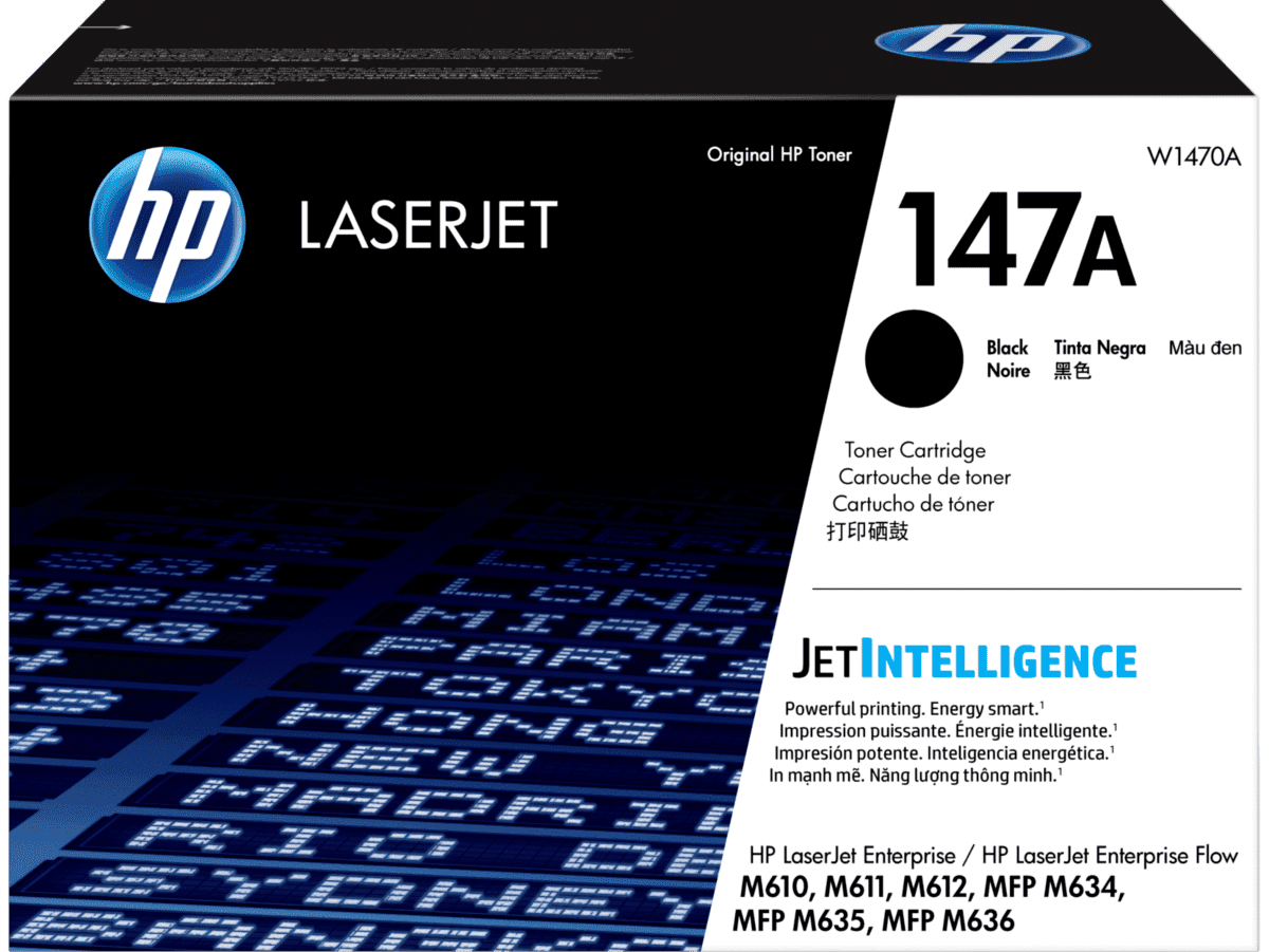 Cartucho de Tóner Negro – HP 147A LaserJet – Original – W1470A