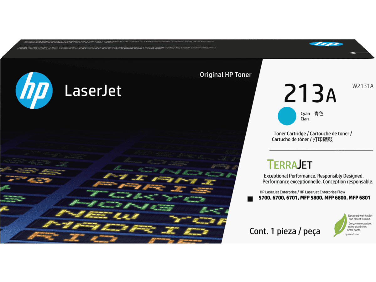 Cartucho de Tóner Cian – HP 213A LaserJet – Original – W2131A