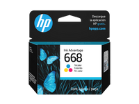Cartucho de tinta Original HP Advantage 668, tricolor