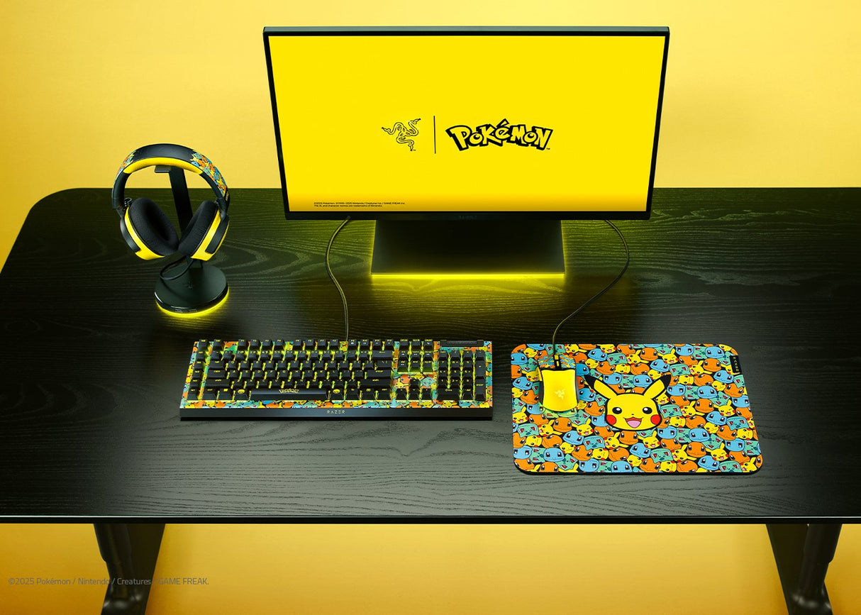 Teclado Gamer Razer BlackWidow V4 X – USB Cableado – Edición Pokémon – RZ03‑04704200‑R3M1