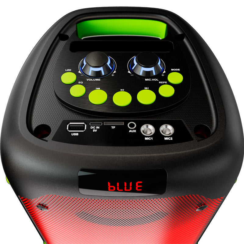 Sistema de Altavoces Portátil Klip Xtreme BoomFire KLS-100 – 2×4”, 1200W, TWS, Negro