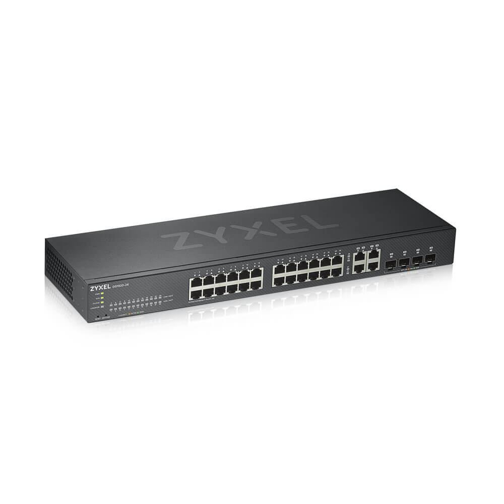 Switch Inteligente Gigabit 24 Puertos 4 SFP Combinados ZyXEL GS1920-24v2