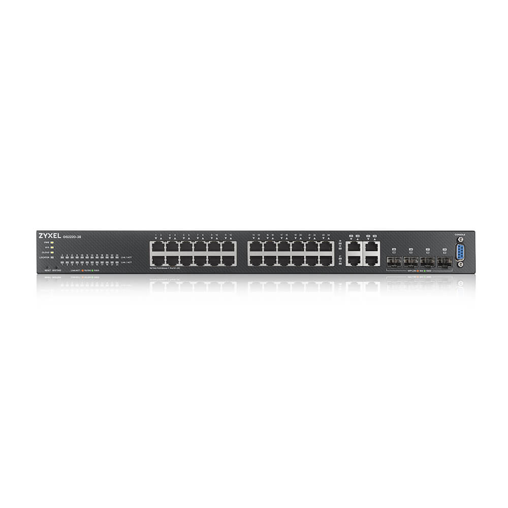 Switch Gestionado Gigabit 24 Puertos + 4 SFP Combinados ZyXEL GS2220-28