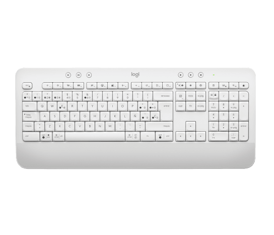 Teclado Inalámbrico Logitech Signature K650 – Español Blanco Hueso (920-010964)