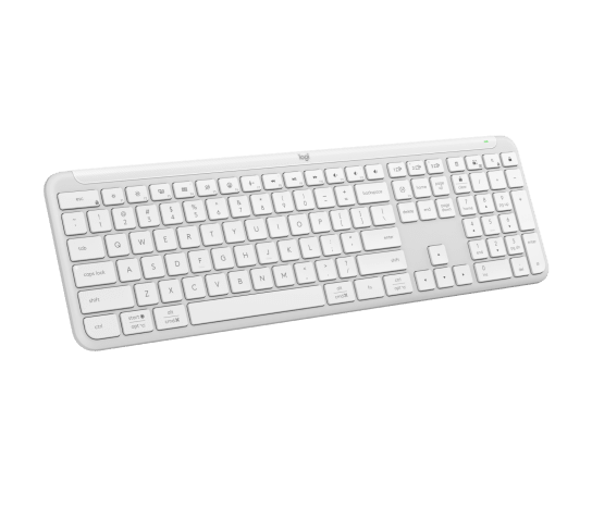 Teclado Inalámbrico Logitech Signature Slim K950 – Español Blanco Hueso (920-012593)
