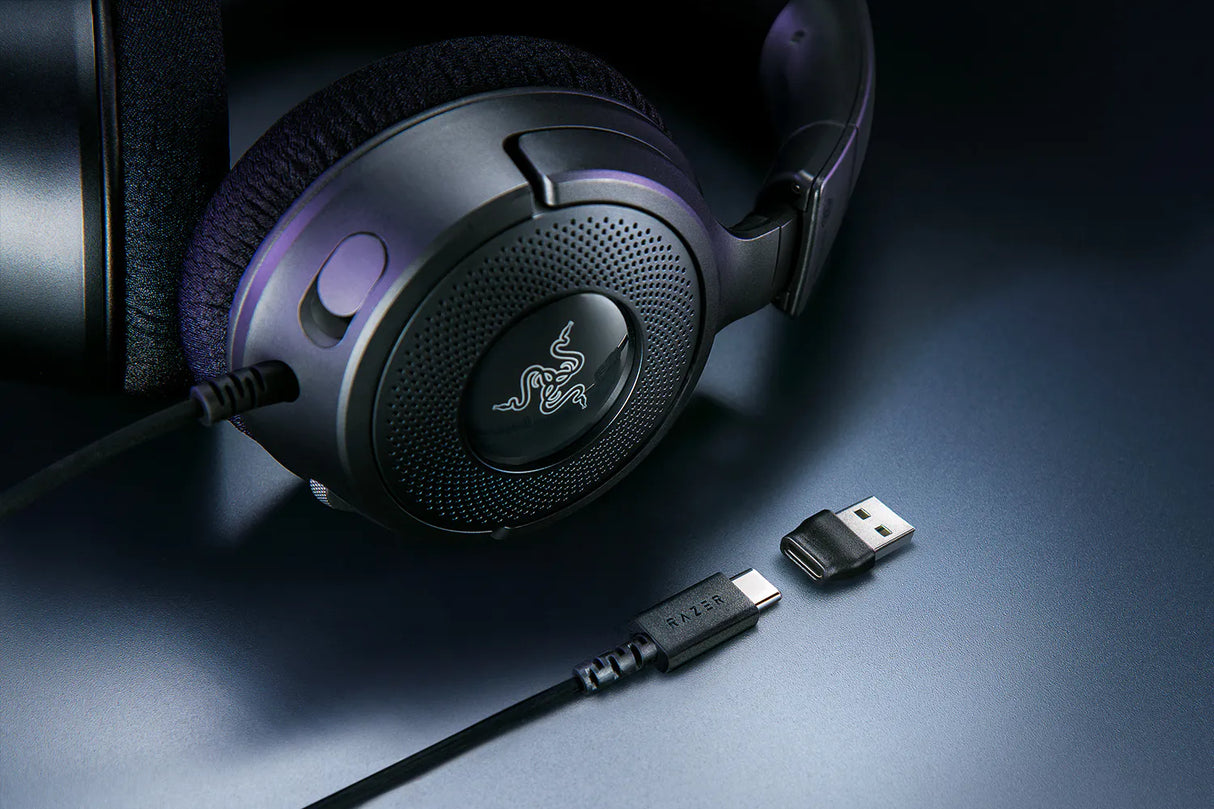 Auriculares Gamer Razer Kraken V4 X con Micrófono, Sonido Surround 7.1 y Diseño Ligero – RZ04-05180100-R3U1