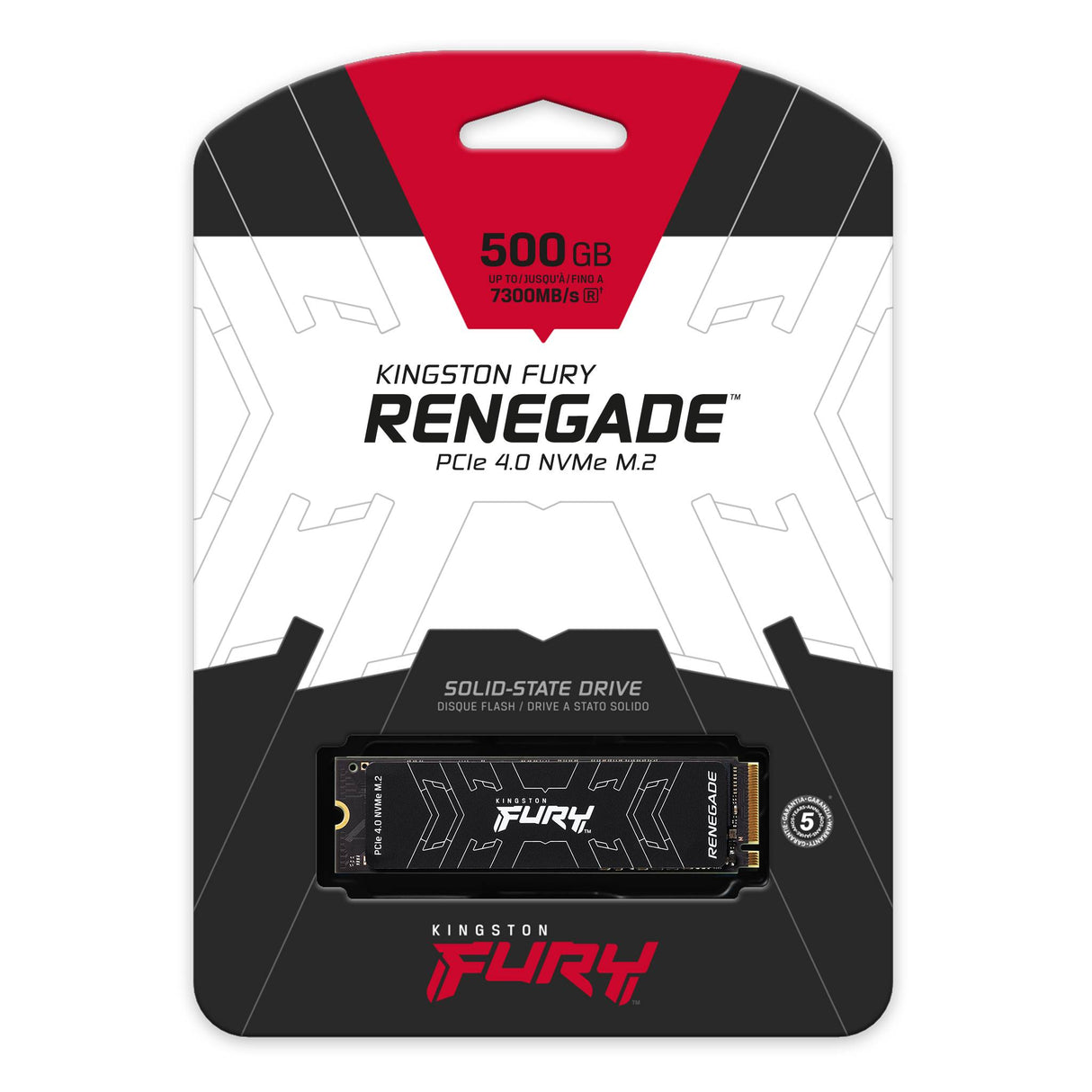 SSD Interno Kingston FURY Renegade – 1TB M.2 PCIe 4.0 NVMe con Disipador (SFYRSK/1000G)