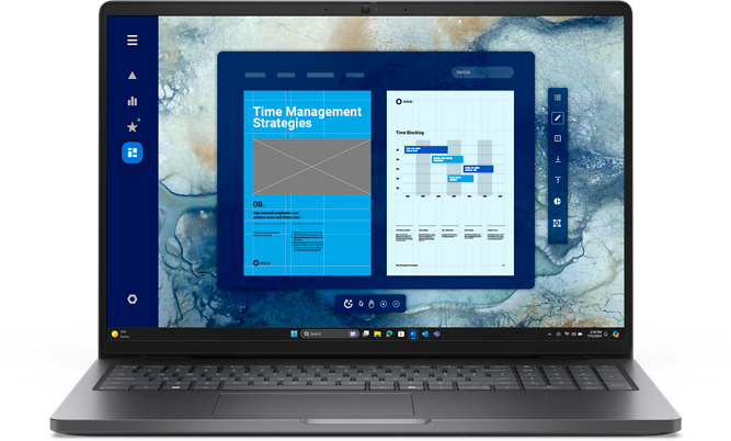 Laptop Dell Pro 16 PC16250 – 16" FHD+ / Intel Core Ultra 5 / 16 GB RAM / 512 GB SSD / Windows 11 Pro / Magnetita