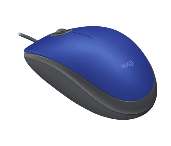 Mouse Alámbrico Silencioso Logitech M110 – Azul (910-006662)