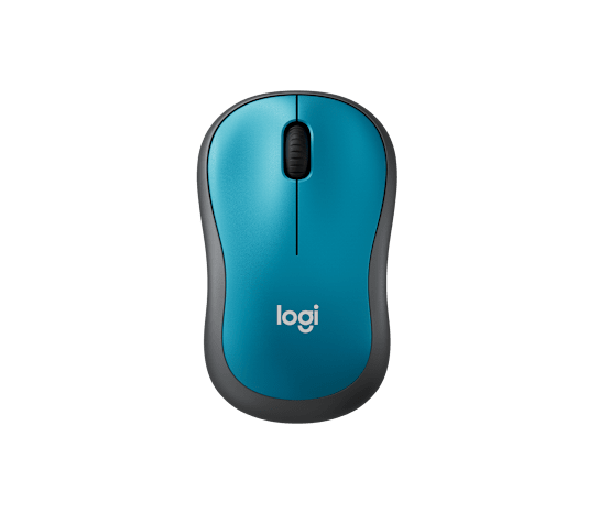 Ratón Inalámbrico Ambidextro Logitech M185 Azul – 910-003636