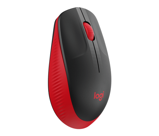 Mouse Óptico Inalámbrico Logitech M190 – 3 Botones Rojo (910-005904)