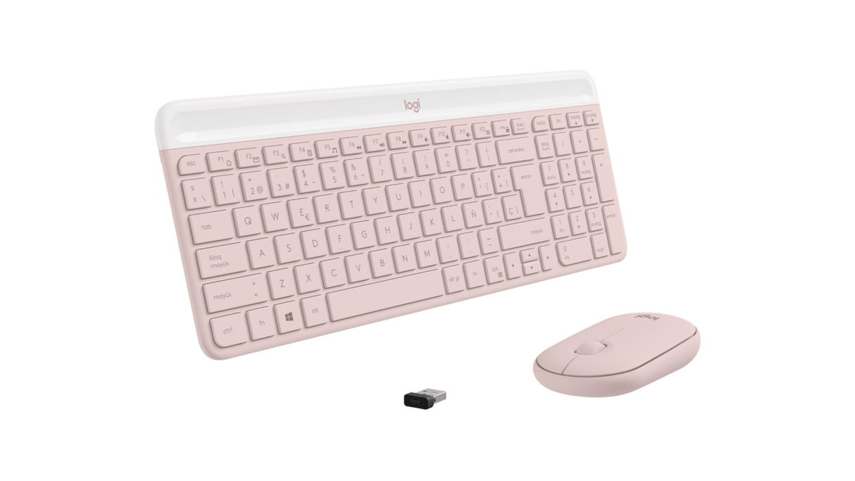 Set Teclado y Mouse Inalámbrico Logitech MK470 – Español Rosado (920-011312)