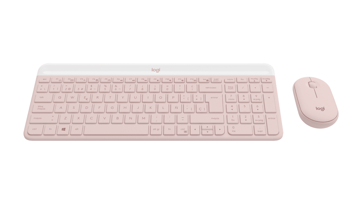 Set Teclado y Mouse Inalámbrico Logitech MK470 – Español Rosado (920-011312)