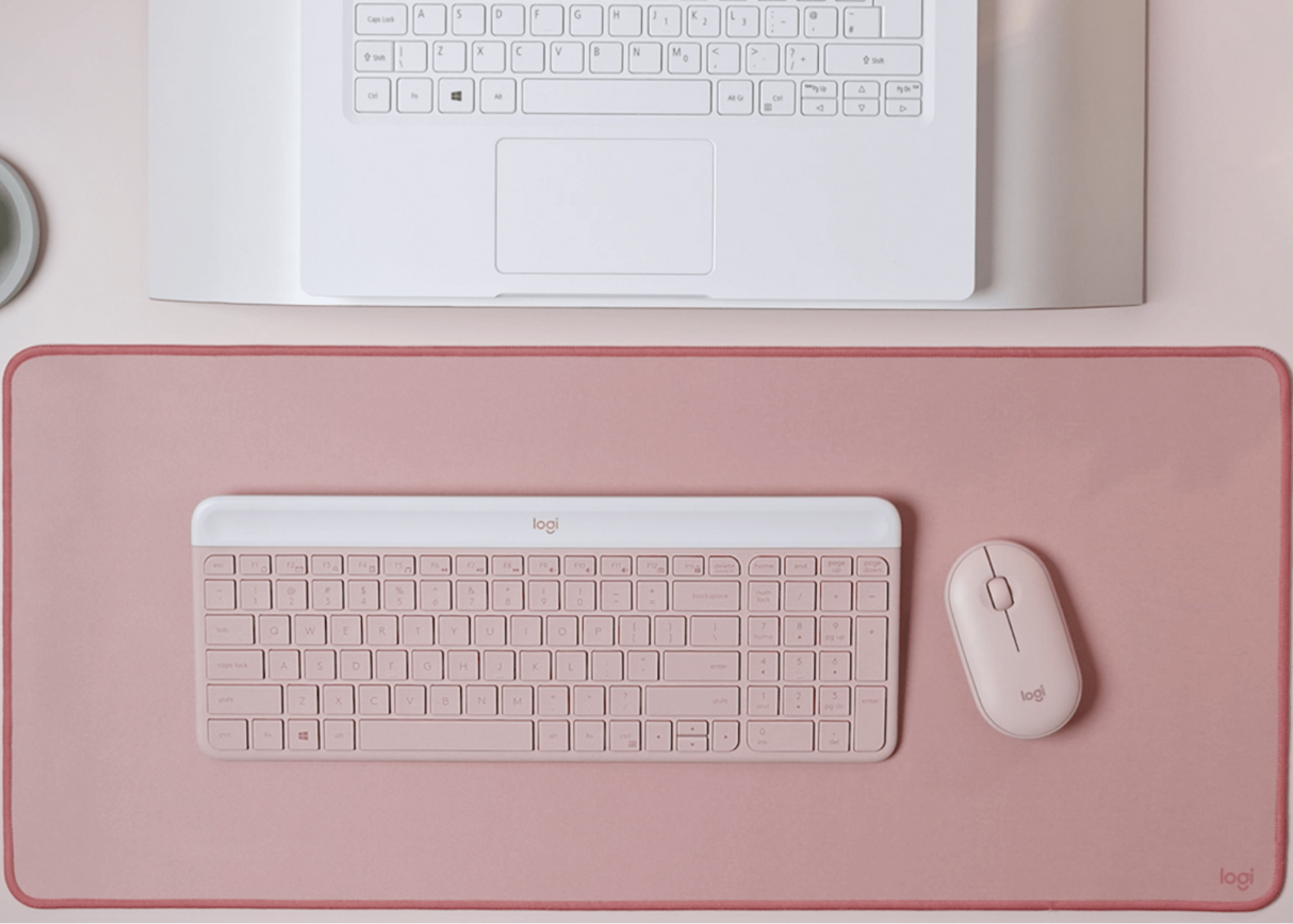 Set Teclado y Mouse Inalámbrico Logitech MK470 – Español Rosado (920-011312)