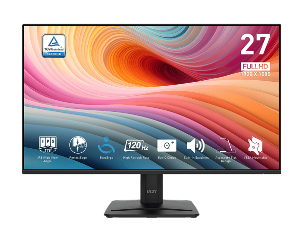 Monitor de 27” Full HD IPS – MSI PRO MP275 E2 – HDMI, DisplayPort, VGA